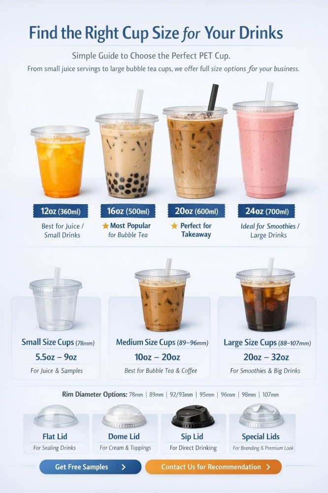 PET cup size PET cup size