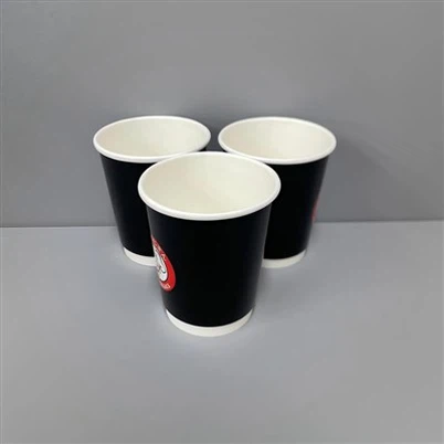8 Oz Double Wall Coffee Cup with Lid Ø80