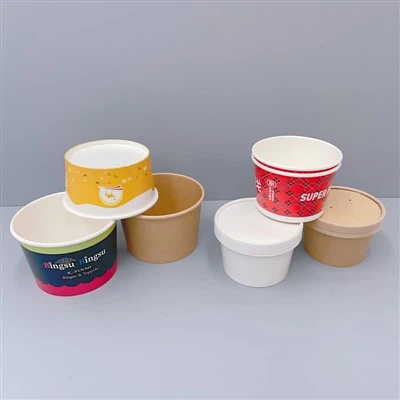 Small Paper Bowls – For Ice Cream, Desserts, Snacks & Takeaway